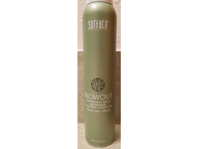 Surface Hair Blowout Gel Mousse, 5.5 oz/156 g