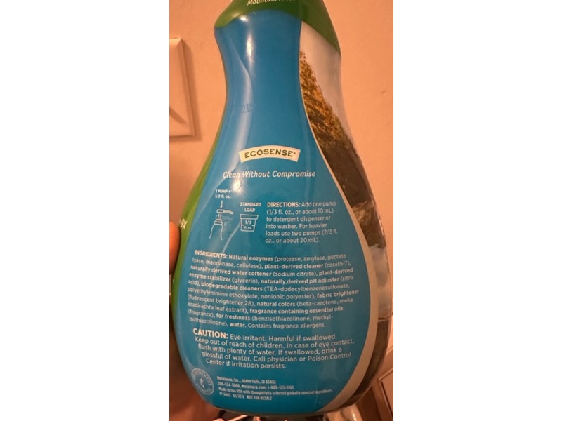 Melaleuca Ecosense Mela Power 9x Laundry Detergent, Mountain Fresh, 96 Loads, 32 fl oz/946 mL