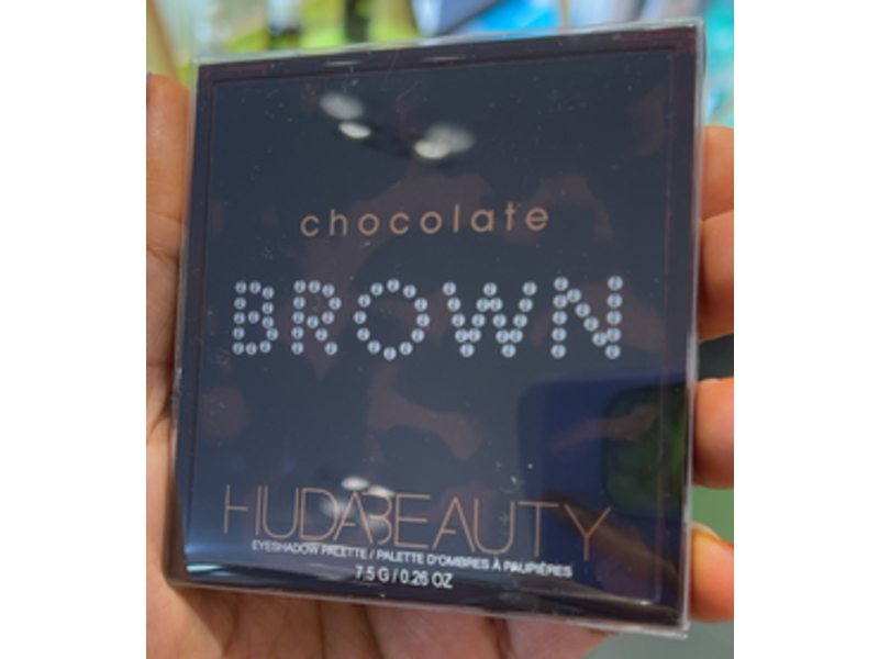 Huda Beauty Eyeshadow Palette, Chocolate Brown, 0.26 oz/7.5 g