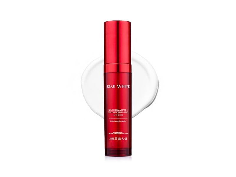 Koji White Face Serum, 2% Kojic Dipalmitate + 3% Tranexamic Acid, 1.01 fl oz/30 mL