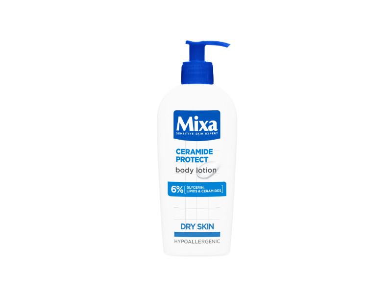 Mixa Ceramide Protect Body Lotion, Glycerin, Lipids & Ceramides, 400 mL