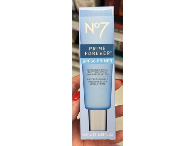 No7 Prime Forever Primer , SPF 50, 1.69 fl oz/50 mL