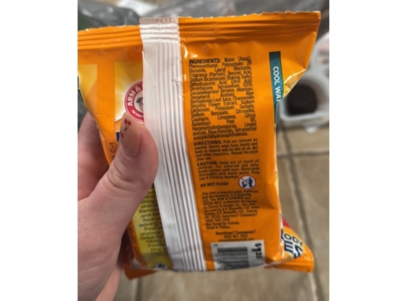 Arm & Hammer Face & Body Wipes, Cool Water, 30 Count