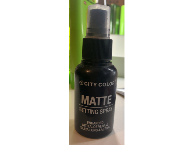 City Color Matte Setting Spray, Aloe Vera & Silica, 2.537 fl oz/75 mL