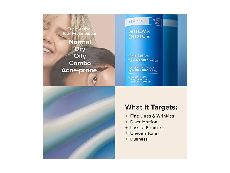 Paula’s Choice RESIST Triple Active Total Repair Serum, 1 Fl Oz