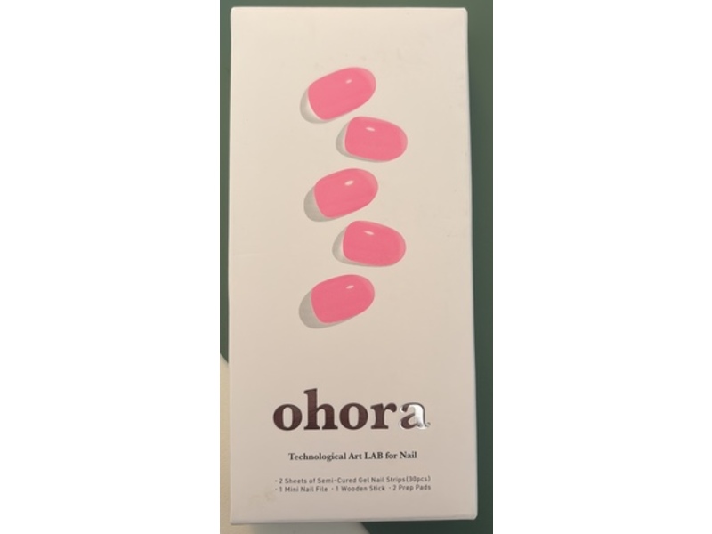 Ohora Semi Cured Gel Nail Strips, N Tint High-Teen, 30 Count