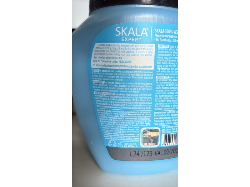 SKALA Mais Cachos 2-In-1 Treatment Cream + Leave In Conditioner, 35.2 oz/1000 g