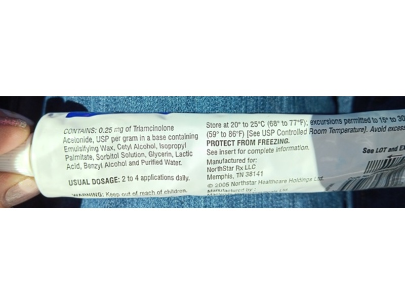 Triamcinolone Acetonide Cream 0.025%, 80 g, Northstar (Rx)