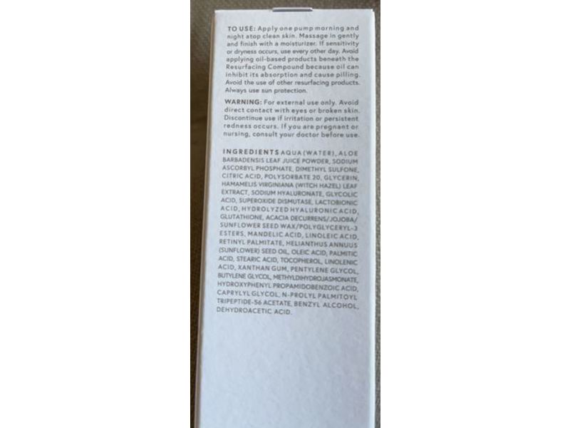 U Beauty Resurfacing Compound, 1.7 fl oz/50 mL