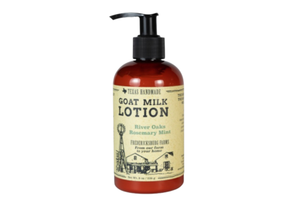 Feddricksburg Farms Texas Hanmade Goat Milk Lotion, River Oaks Rosemary Mint, 8 oz/226 g