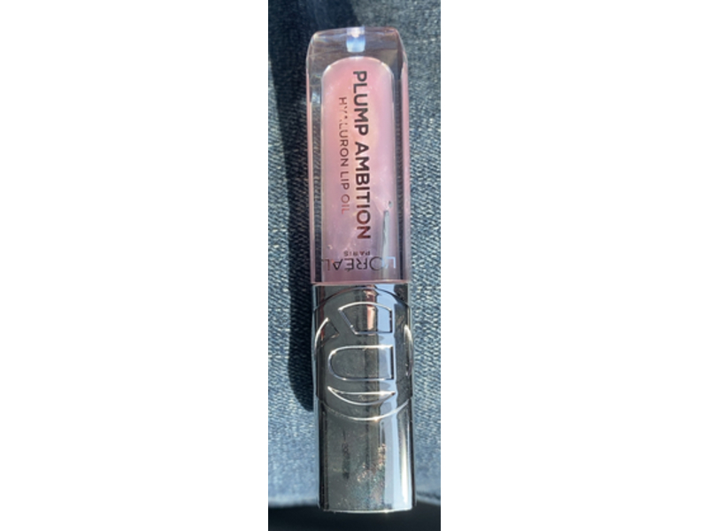 L'Oreal Paris Plump Ambition Hyaluron Lip Oil, 101 Crystal Clear, 0.16 fl oz