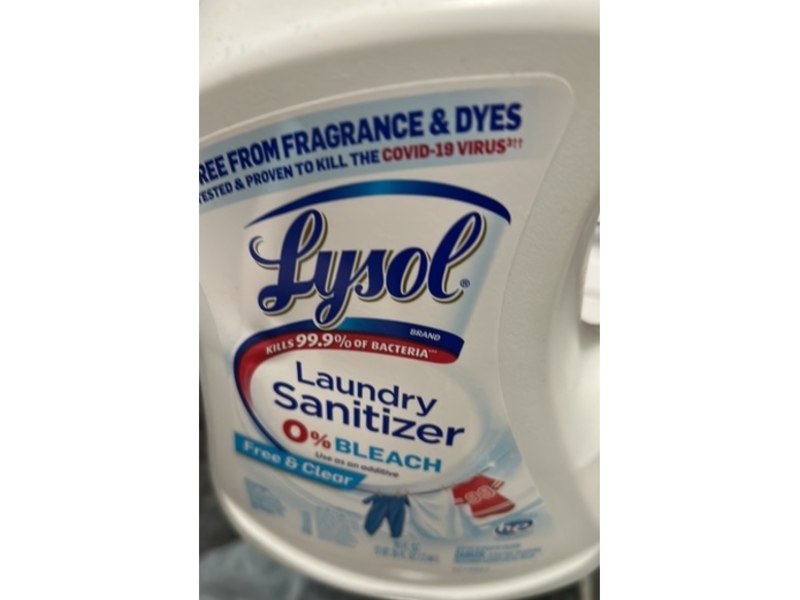 Lysol laundry Sanitizer, Free & Clear, 90 fl oz/2.66 L