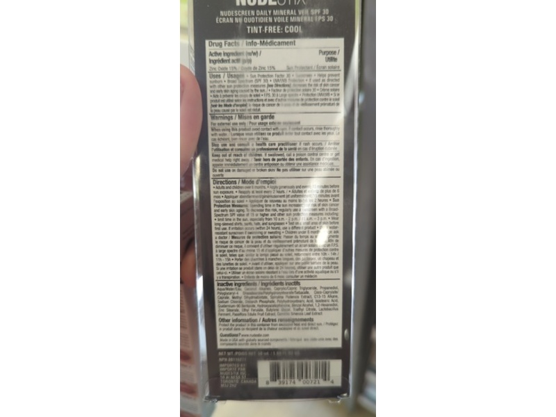 Nudestix Nudescreen, SPF 30, Cool, 1.69 fl oz/50 mL