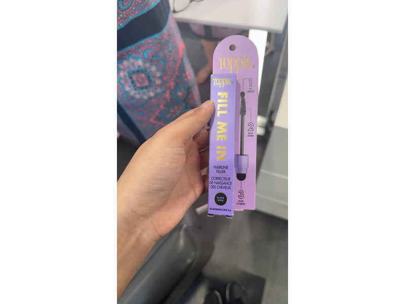 Toppik Fill Me In Hairline Filler, Black Noir, 0.176 oz, 5 g