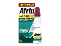Afrin No Drip Severe Congestion Nasal Pump Mist, ½ fl oz/15 mL, Pack of 2 - thumbnail 1
