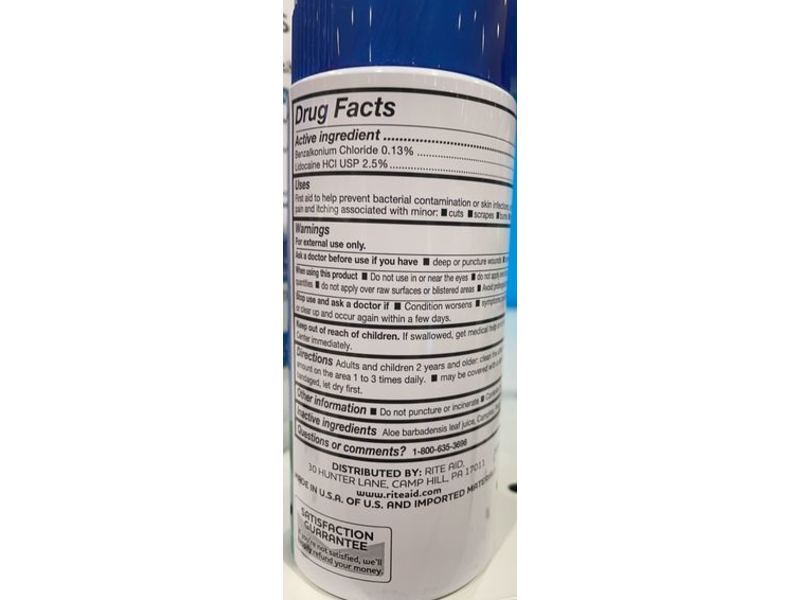 Rite Aid Burn Relief Spray, 4.5 oz/127 g