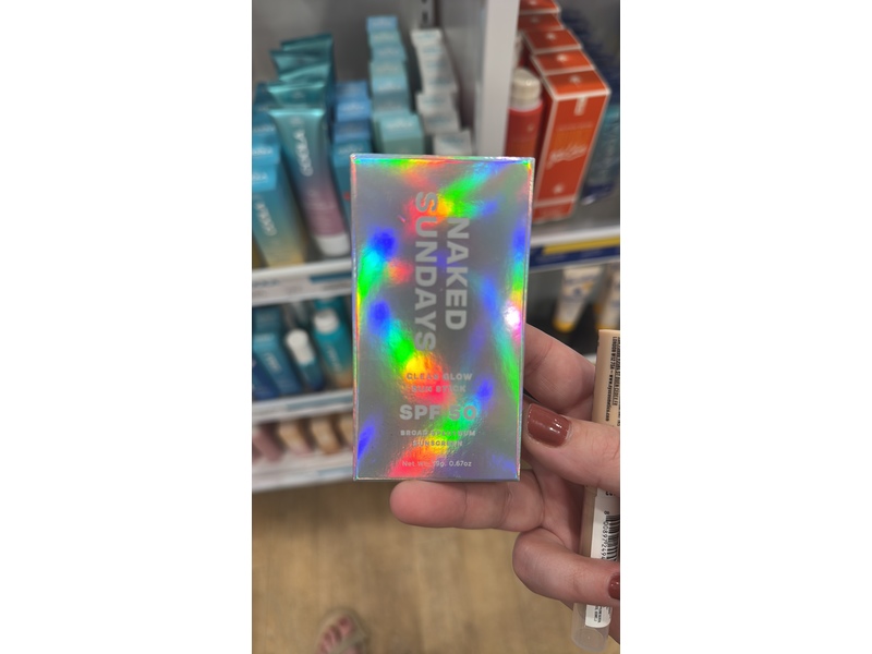 Naked Sundays Clear Glow Sun Stick, SPF 50, 0.67 oz/19 g