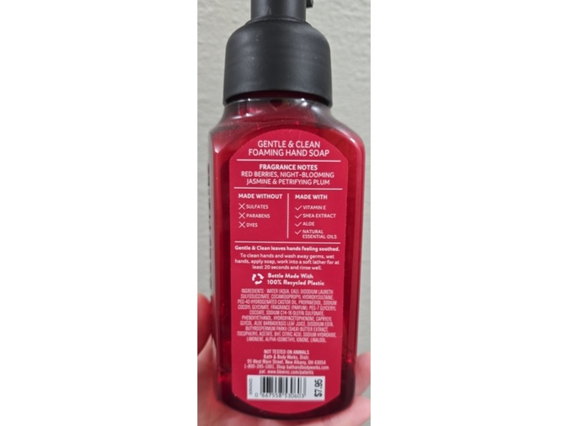 Bath & Body Works Foaming Hand Soap, Vampire Blood, 8.75 fl oz/259 mL, Pack Of 2