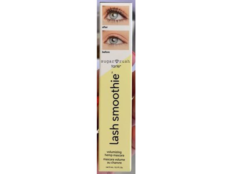 Tarte Cosmetics Sugar Rush Lash Smoothie Volumizing Hemp Mascara, 0.3 fl oz/9 mL
