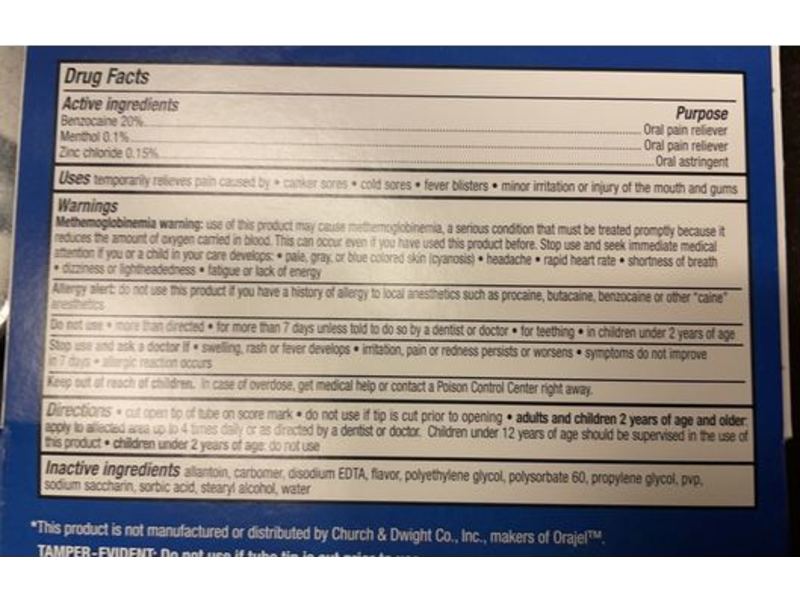 Cvs Health Mouth Sore Relief Gel