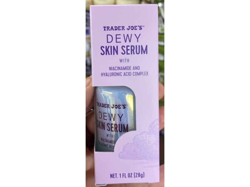 Trader Joe's Dewy Skin Serum, Niacinamide & Hyaluronic Acid Complex, 1 fl oz/28 g