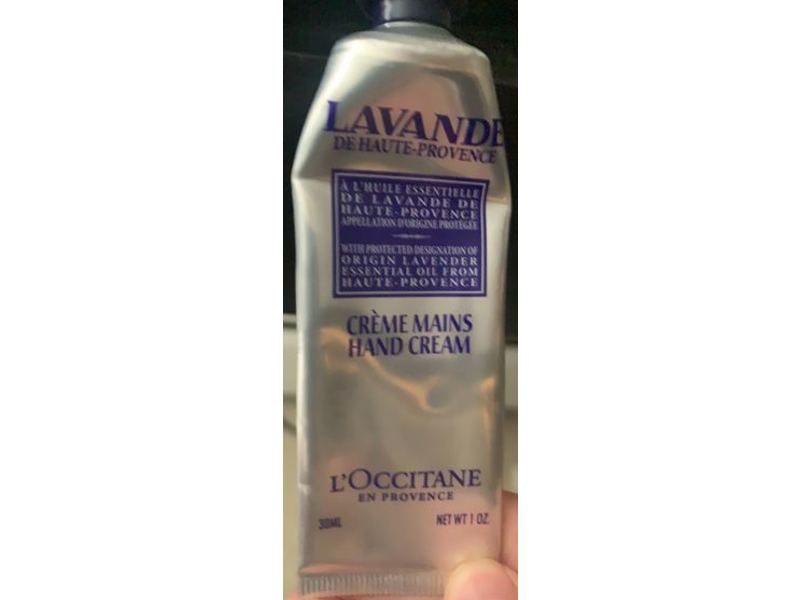 L'Occitane Nourishing Hand Cream, Lavender Essential Oil, 1 oz/30 mL