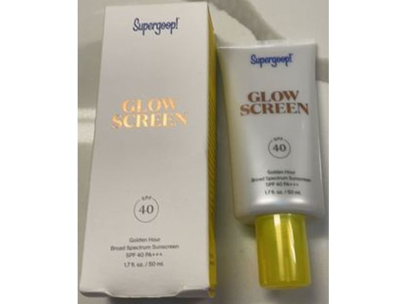 Supergoop! Glow Screen Sunscreen, Golden Hour, SPF 40, PA+++, 1.7 fl oz/50 mL