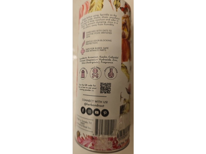 Herb & Root Dusting Powder, Rose, 6 oz