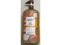 Suave Soothing Body Wash, Milk & Honey, 30 fl oz/887 mL - thumbnail 2