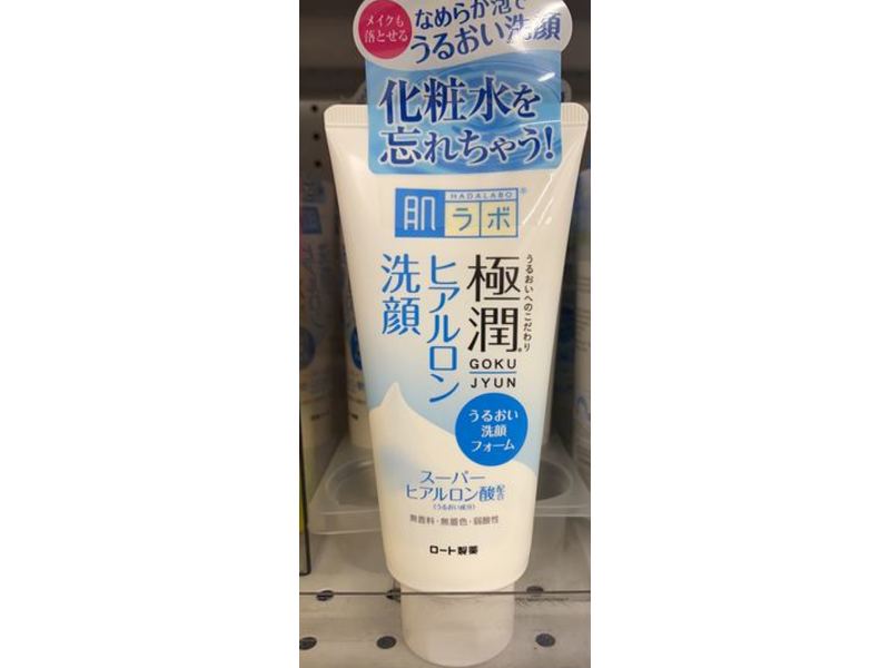 Hada Labo Rohto Gokujun Hyaluronic Face Wash, 3.5 oz/100 g