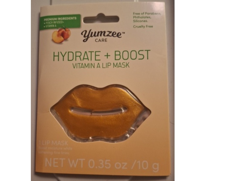 Yumzee Care Hydrate + Boost Vitamin A Lip Mask, 0.35 oz/10 g, 1 Count