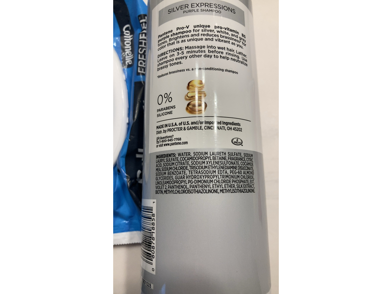 Pantene Pro-V Silver Expressions Purple Shampoo, 17.9 fl oz/530 mL