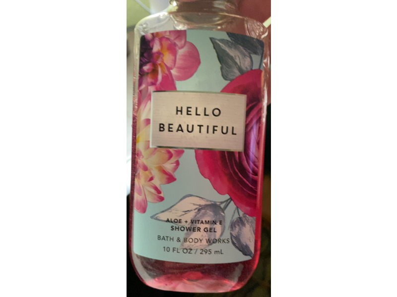 Bath & Body Works Hello Beautiful Shower Gel, Aloe + Vitamin E, 10 fl oz/295 mL