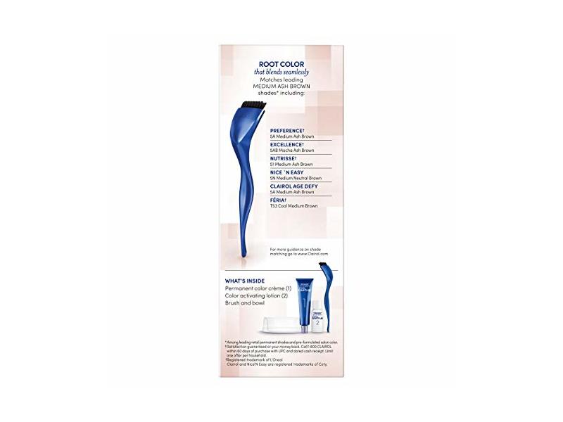 Clairol Nice N' Easy Root Touch-Up Hair Coloring Tools, 5a Medium Ash Brown