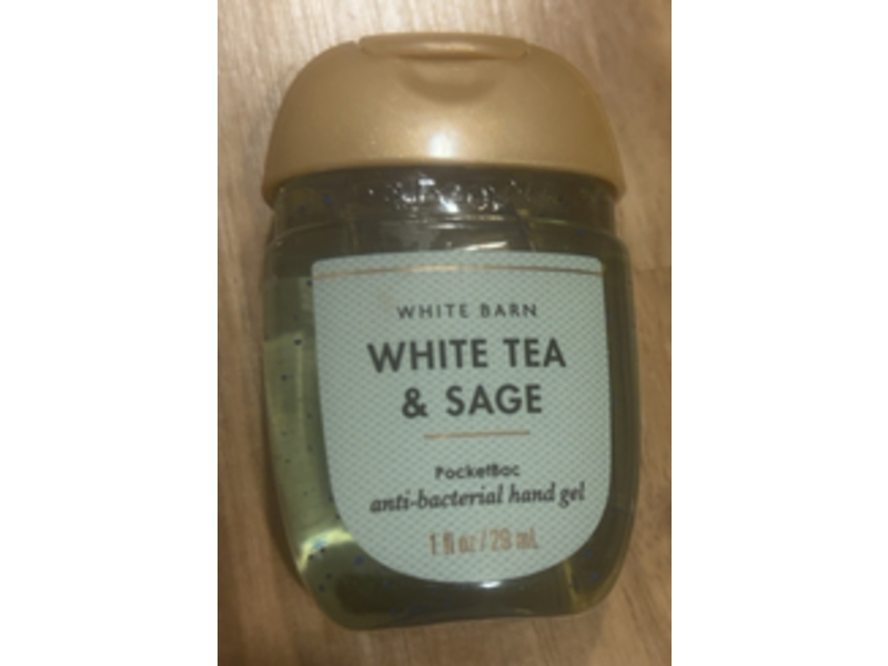 White Barn Anti-Bacterial Hand Gel, White Tea & Sage, 1 fl oz/29 mL, Pack Of 5