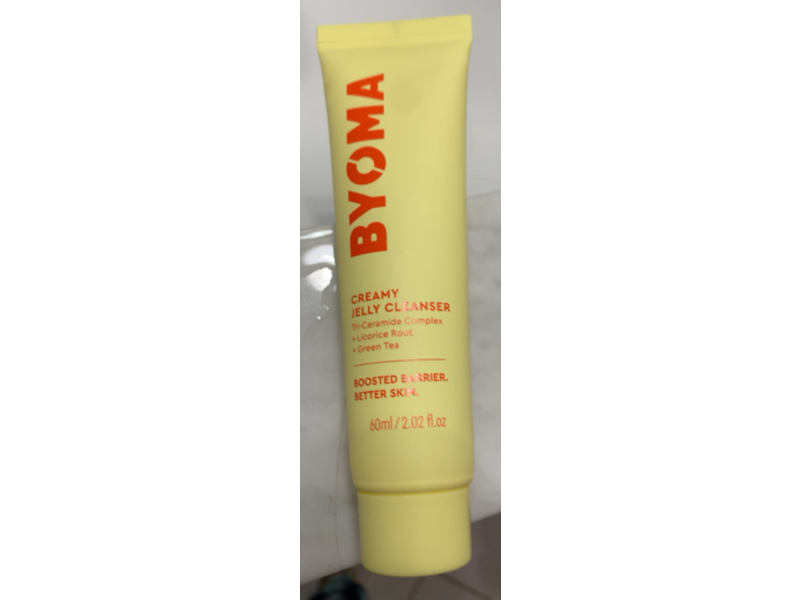 Byoma Creamy Jelly Cleanser, Tri - Ceramide Complex + Licorice Root + Green Tea, 2.02 fl oz/60 mL