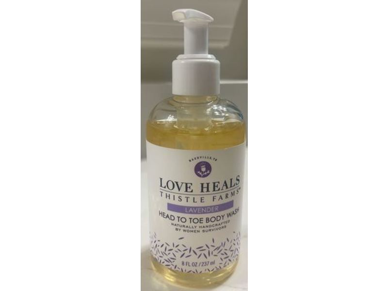 Thistle Farms Love Heals Head to Toe Body Wash, Lavender, 8 fl oz/237 mL
