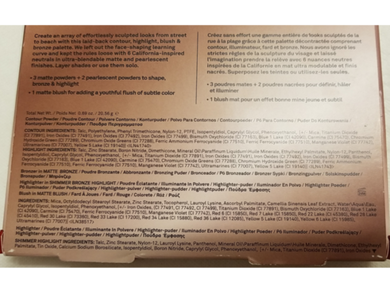 Smashbox The Cali Contour Palette, Light/Medium, 0.69 oz