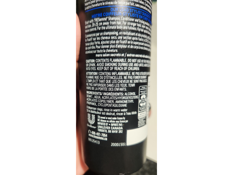 Tresemme Super Hold Hair Spray, Unscented, 300 mL