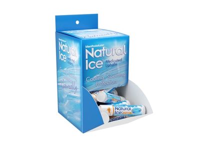 Natural Ice Sport Lip Protectant/Sunscreen, SPF 50, 0.16 oz/4.5 g, Pack Of 48