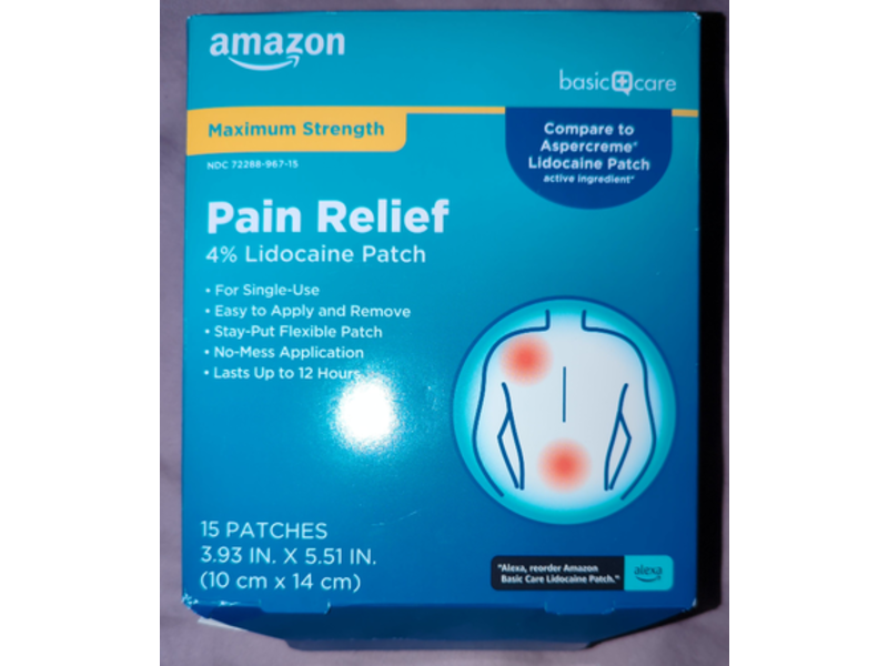 Amazon Basic Care Maximum Strength Pain Relief, 15 Count