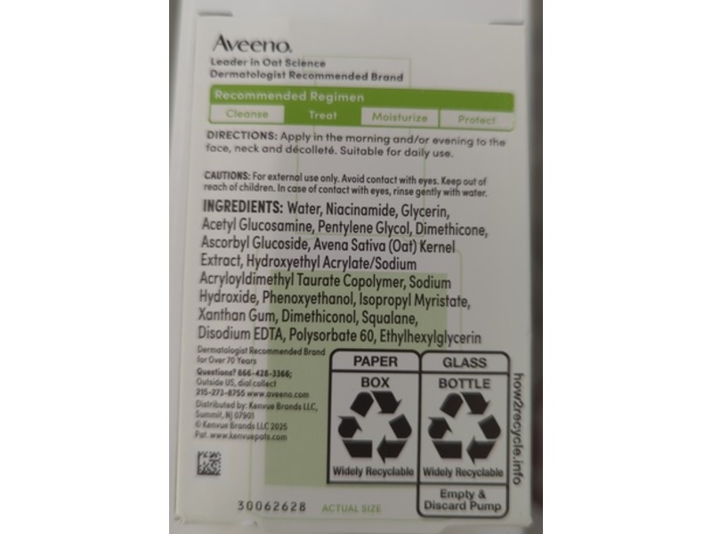 Aveeno Positively Radiant Serum, Vitamin C, 1 fl oz/29 mL