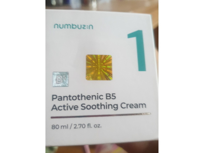 Numbuzin No.1 Pantothenic B5 Active Soothing Cream, 2.70 fl oz/80 mL
