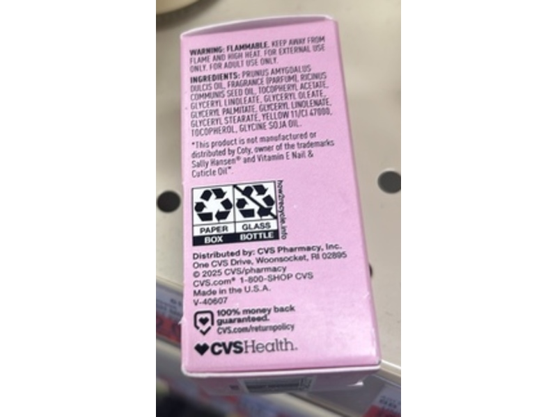 CVS Health Nail & Cuticle Oil, Vitamin E, 0.5 fl oz/15 mL