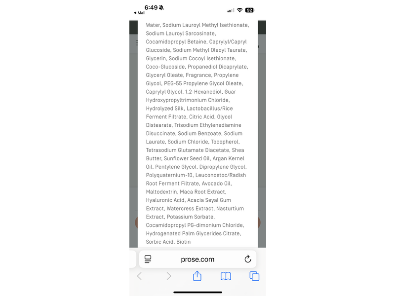 Prose Custom Shampoo
