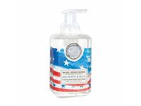 Michel Design Works Foaming Shea Butter Hand Soap, Red, White & Blue, 17.8 fl oz/530 mL - thumbnail 1