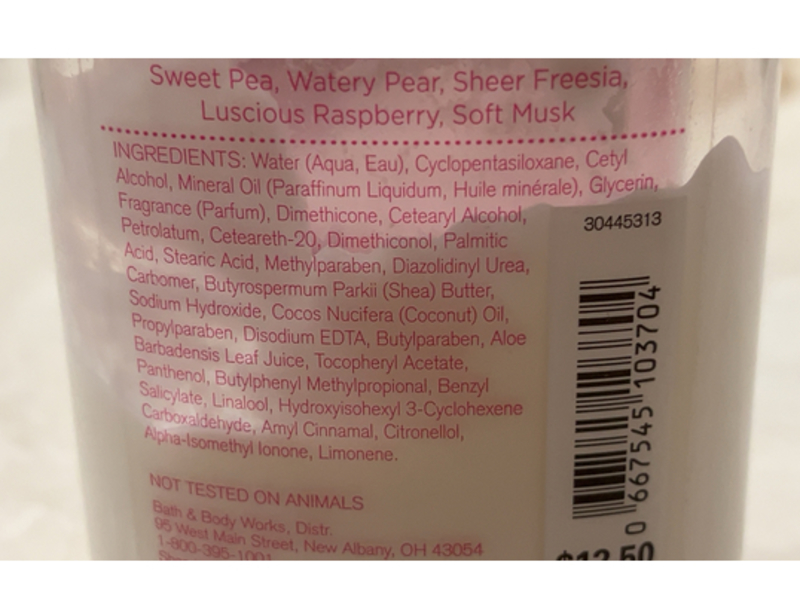 Bath and Body Works Super Smooth Body Lotion, Sweet Pea, 8 fl oz/236 mL