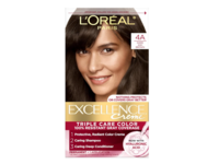 L'oreal Paris Excellence Creme Triple care Color Permanent Hair Color, 4A Dark Ash Brown, 1 Application - thumbnail 1