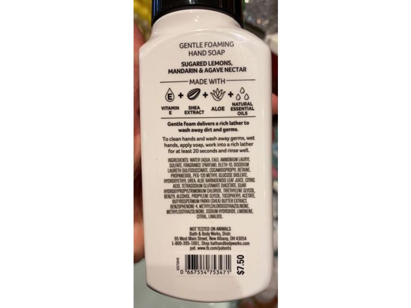 Bath & Body Works Love Always Win Gentle Foaming Hand Soap, Sun-Washed Citrus, 8.75 fl oz