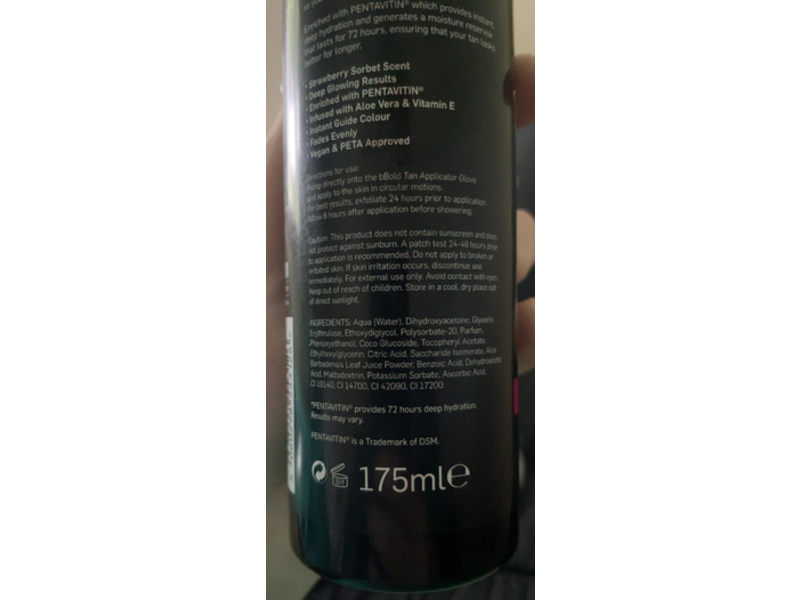 bBold Moisture Mousse Tan, Super Dark, 175 mL